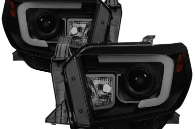 SPYDER Spyder Toyota Tundra 2014-2016 Projector Headlights Light Bar DRL Black Smoke PRO-YD-TTU14-DRL-BSM - Lights