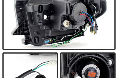 SPYDER Spyder Toyota Tundra 2014-2016 Projector Headlights Light Bar DRL Black PRO-YD-TTU14-DRL-BK - Lights