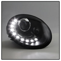 SPYDER Spyder Volkswagen Beetle 06-10 Projector Headlights DRL LED Black PRO-YD-VB06-DRL-BK - Lights
