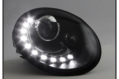 SPYDER Spyder Volkswagen Beetle 06-10 Projector Headlights DRL LED Black PRO-YD-VB06-DRL-BK - Lights