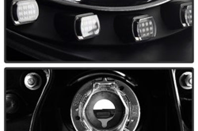 SPYDER Spyder Volkswagen Beetle 06-10 Projector Headlights DRL LED Black PRO-YD-VB06-DRL-BK - Lights