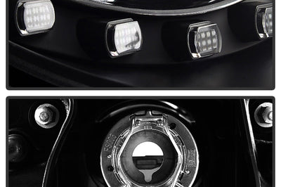 SPYDER Spyder Volkswagen Beetle 06-10 Projector Headlights DRL LED Black PRO-YD-VB06-DRL-BK - Lights