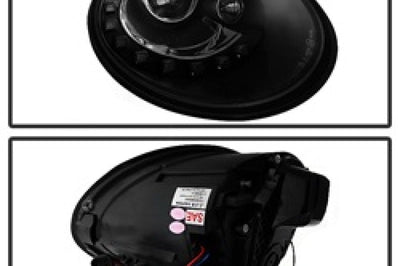 SPYDER Spyder Volkswagen Beetle 06-10 Projector Headlights DRL LED Black PRO-YD-VB06-DRL-BK - Lights