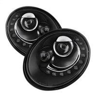 SPYDER Spyder Volkswagen Beetle 06-10 Projector Headlights DRL LED Black PRO-YD-VB06-DRL-BK - Lights