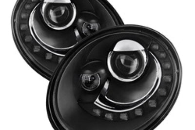 SPYDER Spyder Volkswagen Beetle 06-10 Projector Headlights DRL LED Black PRO-YD-VB06-DRL-BK - Lights