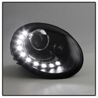 SPYDER Spyder Volkswagen Beetle 06-10 Projector Headlights DRL LED Black PRO-YD-VB06-DRL-BK - Lights