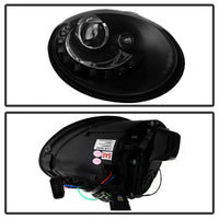 SPYDER Spyder Volkswagen Beetle 06-10 Projector Headlights DRL LED Black PRO-YD-VB06-DRL-BK - Lights