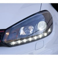 SPYDER Spyder Volkswagen Golf/GTI 10-13 Projector Headlights Halogen Model- DRL Blk PRO-YD-VG10-DRL-BK - Lights