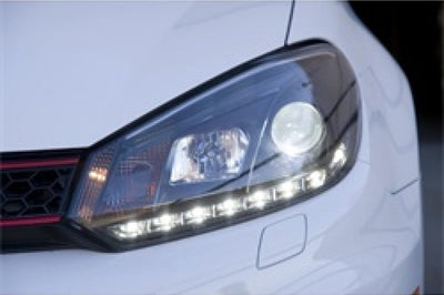 SPYDER Spyder Volkswagen Golf/GTI 10-13 Projector Headlights Halogen Model- DRL Blk PRO-YD-VG10-DRL-BK - Lights