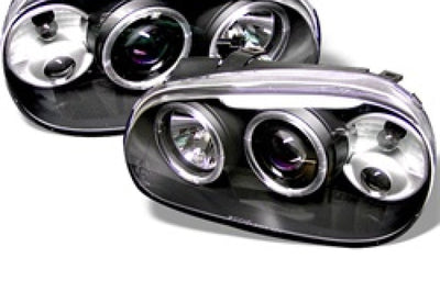 SPYDER Spyder Volkswagen Golf IV 99-05 Projector Headlights LED Halo Black High H1 Low PRO-YD-VG99-BK - Lights
