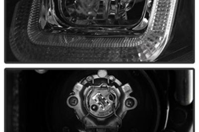 SPYDER Spyder Volkswagen Golf VII 14-16 Projector Headlights DRL LED Blk Stripe PRO-YD-VG15-BLK-DRL-BK - Lights