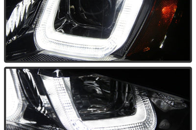 SPYDER Spyder Volkswagen Golf VII 14-16 Projector Headlights DRL LED Blk Stripe PRO-YD-VG15-BLK-DRL-BK - Lights