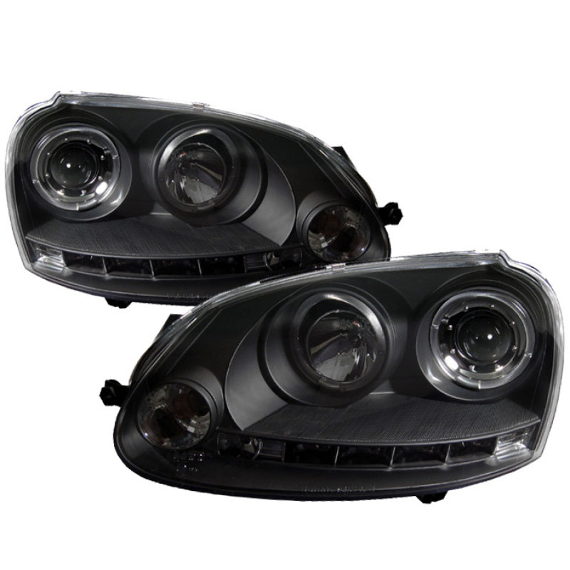SPYDER Spyder Volkswagen GTI 06-09/Jetta 06-09 Halogen Model Only - LED Halo DRL Black PRO-YD-VG06-HL-BK - Lights