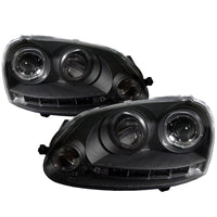 SPYDER Spyder Volkswagen GTI 06-09/Jetta 06-09 Halogen Model Only - LED Halo DRL Black PRO-YD-VG06-HL-BK - Lights