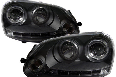 SPYDER Spyder Volkswagen GTI 06-09/Jetta 06-09 Halogen Model Only - LED Halo DRL Black PRO-YD-VG06-HL-BK - Lights