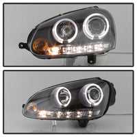 SPYDER Spyder Volkswagen GTI 06-09/Jetta 06-09 Halogen Model Only - LED Halo DRL Black PRO-YD-VG06-HL-BK - Lights