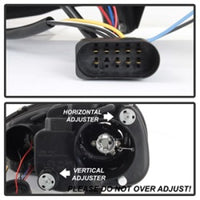 SPYDER Spyder Volkswagen GTI 06-09/Jetta 06-09 Halogen Model Only - LED Halo DRL Black PRO-YD-VG06-HL-BK - Lights
