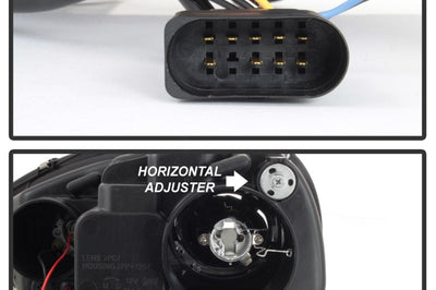 SPYDER Spyder Volkswagen GTI 06-09/Jetta 06-09 Halogen Model Only - LED Halo DRL Black PRO-YD-VG06-HL-BK - Lights