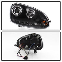 SPYDER Spyder Volkswagen GTI 06-09/Jetta 06-09 Halogen Model Only - LED Halo DRL Black PRO-YD-VG06-HL-BK - Lights