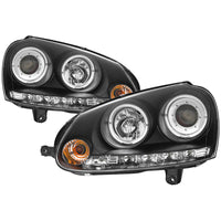 SPYDER Spyder Volkswagen GTI 06-09/Jetta 06-09 Halogen Model Only - LED Halo DRL Black PRO-YD-VG06-HL-BK - Lights