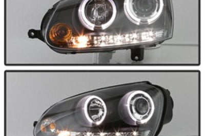 SPYDER Spyder Volkswagen GTI 06-09/Jetta 06-09 Halogen Model Only - LED Halo DRL Black PRO-YD-VG06-HL-BK - Lights