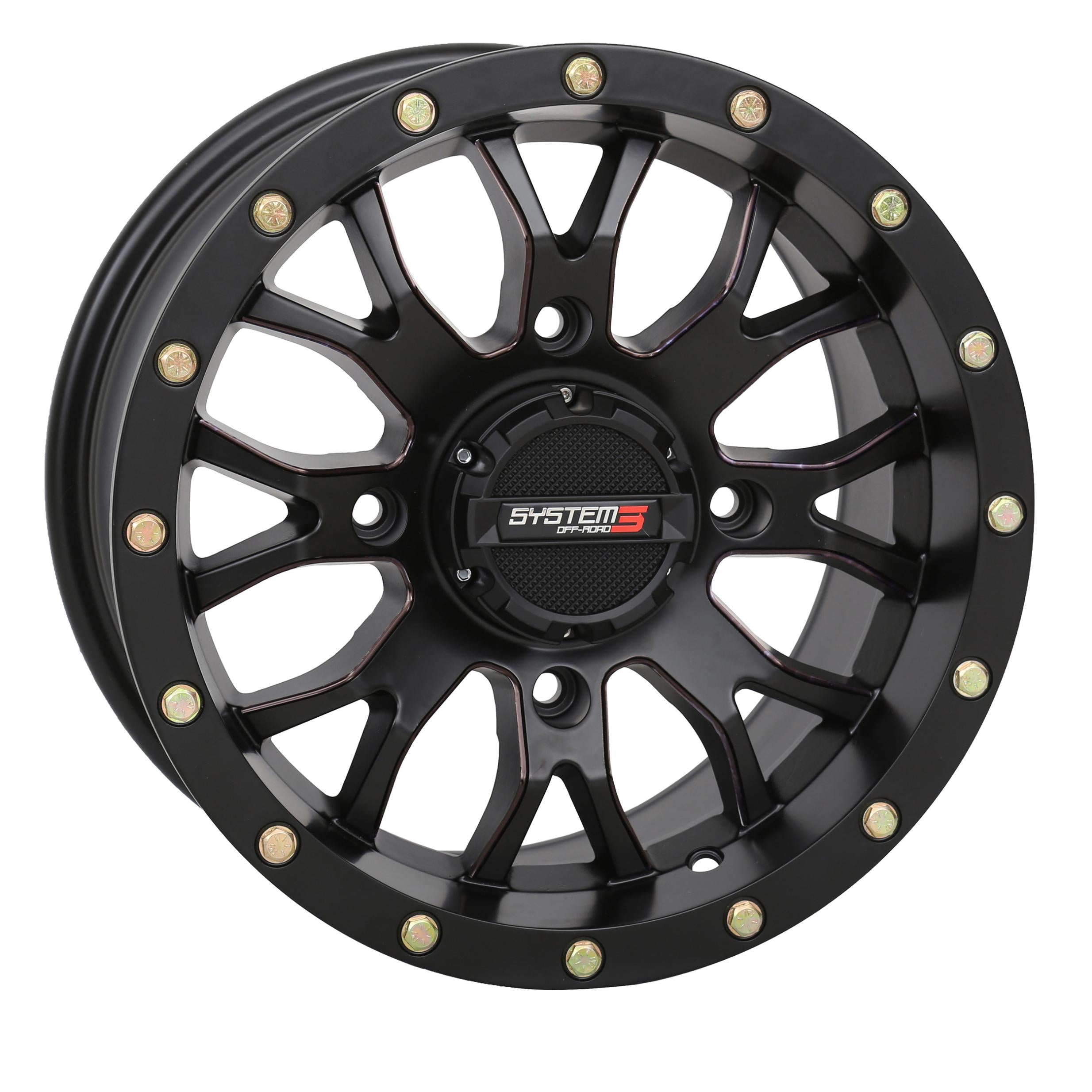 System 3 St3 Wheel 24x7 4 + 2.5 (+10mm) 4/156 Matte Gunmetal Grey - Black - Tires & Wheels