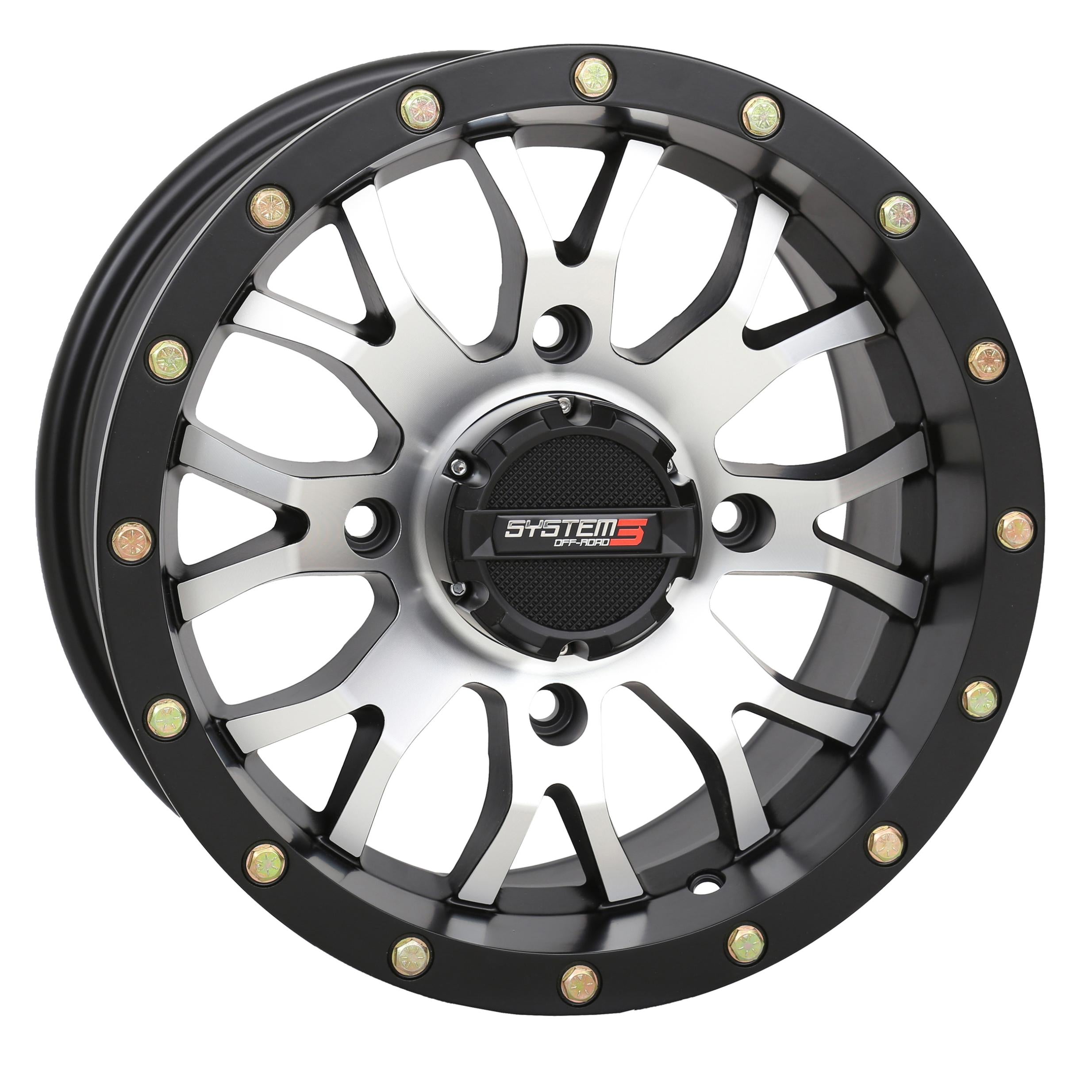 System 3 St3 Wheel 24x7 4 + 2.5 (+10mm) 4/156 Matte Gunmetal Grey - Machined/Black - Tires & Wheels