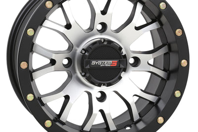 System 3 St3 Wheel 24x7 4 + 2.5 (+10mm) 4/156 Matte Gunmetal Grey - Machined/Black - Tires & Wheels