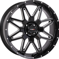SYSTEM 3 St7 Wheel 20x7 4 + 3 (+10mm) 4/110 Gloss Black Milled