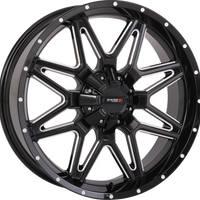 SYSTEM 3 St7 Wheel 20x7 4 + 3 (+10mm) 4/137 & 4/156 Gloss Blk Milled