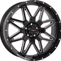 SYSTEM 3 St7 Wheel 20x7 4 + 3 (+10mm) 5/4.5 Gloss Black Milled