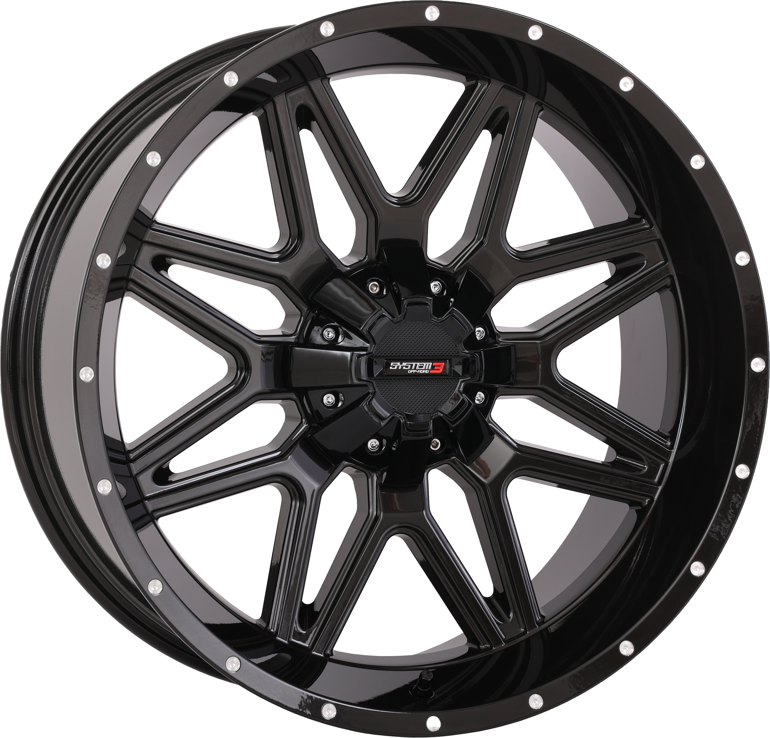 SYSTEM 3 St7 Wheel 20x9 5 + 4 (0mm) 4/137 & 4/156 Gloss Black