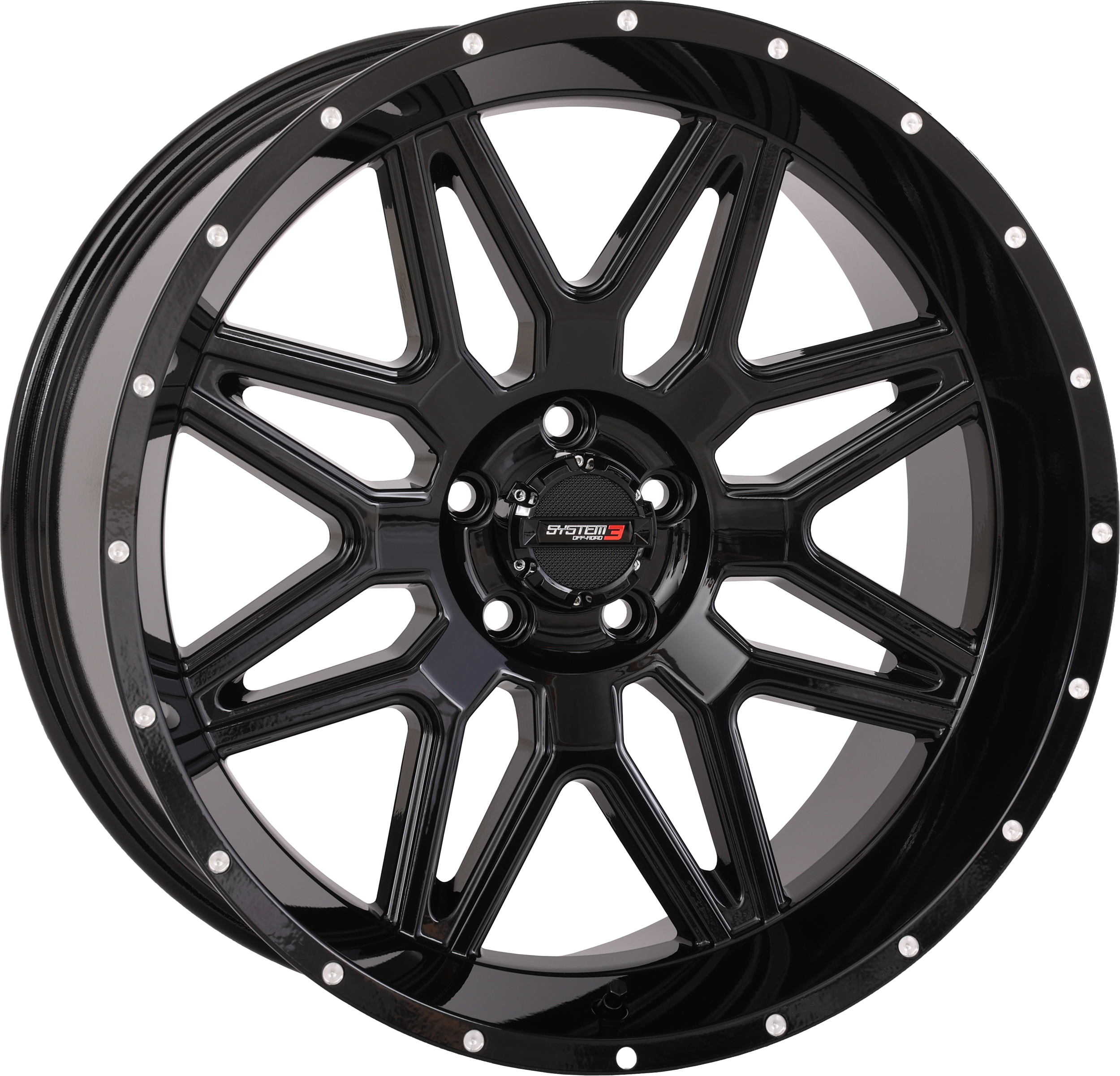 SYSTEM 3 St7 Wheel 20x9 5 + 4 (0mm) 5/4.5 Gloss Black