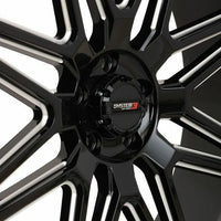 System 3 St7 Wheel 24x9 5 + 4 (0mm) 4/156 Gloss Black Milled - Tires & Wheels