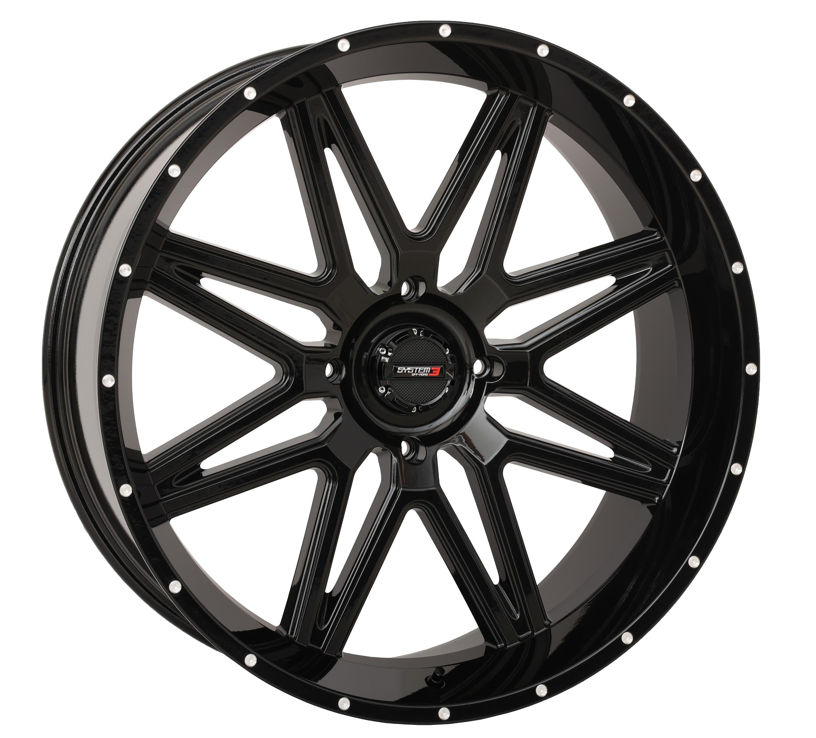 System 3 St7 Wheel 24x9 5 + 4 (0mm) 4/156 Gloss Black - Tires & Wheels