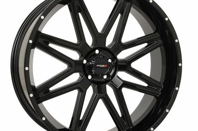 System 3 St7 Wheel 24x9 5 + 4 (0mm) 5/4.5 Gloss Black - Tires & Wheels
