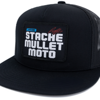 DBK Stache Mullet Moto 2fifty Hat Black