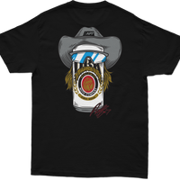 DBK Stache Mullet Moto Tee Black Md