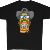 DBK Stache Mullet Moto Youth Tee Black Ym