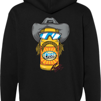 DBK Stache Mullet Moto Yth Hoodie Black Yx