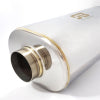 Stainless Bros 3.0in x 17.0in OAL SS304 Muffler - Polished - Exhaust Mufflers & Tips