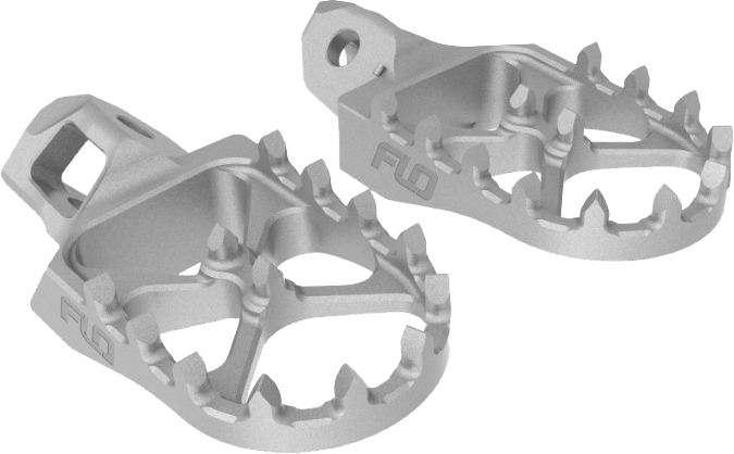 Flo Motorsports Stainless Steel Foot Pegs - Offroad Collection