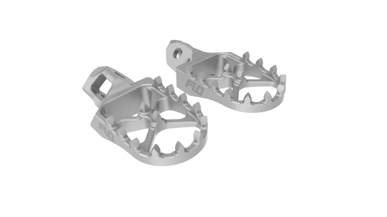Flo Motorsports Stainless Steel Foot Pegs - Offroad Collection