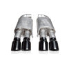 Stainless Works 18-21 Mustang GT Axleback Redline Exhaust - Black Tips - Mufflers &
