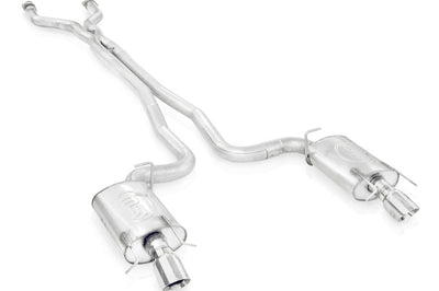 Stainless Works 2009-15 Cadillac CTS-V Sedan 3in Catback System X-Pipe S-Tube Mufflers 4in Tips - Exhaust &
