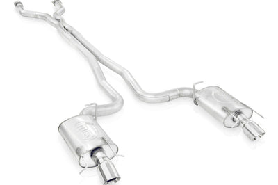 Stainless Works 2009-15 Cadillac CTS-V Sedan 3in Catback System X-Pipe S-Tube Mufflers 4in Tips - Exhaust &