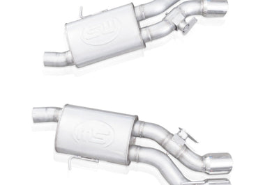 Stainless Works 2016-18 Cadillac CTS-V Sedan Axleback System Dual-Mode Turbo Mufflers 4in Tips - Exhaust &