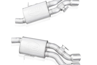 Stainless Works 2016-18 Cadillac CTS-V Sedan Axleback System Dual-Mode Turbo Mufflers 4in Tips - Exhaust &