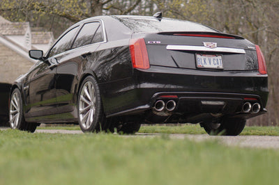Stainless Works 2016-18 Cadillac CTS-V Sedan Axleback System Dual-Mode Turbo Mufflers 4in Tips - Exhaust &