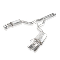 Stainless Works 2018 + Ford Mustang GT 3in Redline Series Catback H-Pipe w/Active Valves & Quad Tips - Exhaust Mufflers